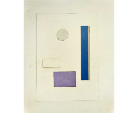 Edward H. ROGERS (1911-1994)Abstract Relief - Tapes - No. 35Oil and collage reliefInscribed and dated 1961 to verso17 x 23.5c
