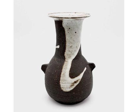 Janet LEACH (1918-1997)A St Ives stoneware Hakeme bottle vase,impressed potters and pottery seal,height 16cmCondition report:
