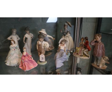 Collection of figurines to include Lladro &amp; Nao 