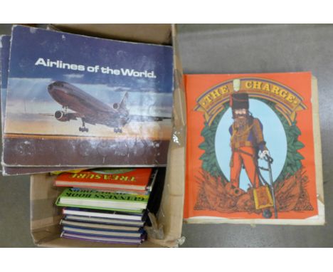 The Charge of the Light Brigade cut-out book, children's annuals, tea cards, etc. **PLEASE NOTE THIS LOT IS NOT ELIGIBLE FOR 