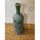 A decorative blue cut out bottle (H47cm)