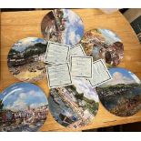 Six Wedgewood collector plates "Safe Harbours"