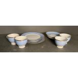 A part Doulton tea service to include cups, saucers and side plates