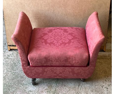 A small foot stool with our swept arms, seat lifts to storage (H40cm W56cm D36cm)
