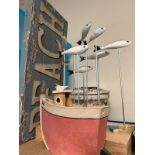Three seaside theme decorative objects
