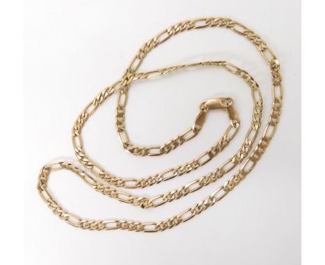 A 9ct gold figaro chain, length 60cm, weight 11.8gms Condition Report:Available upon request