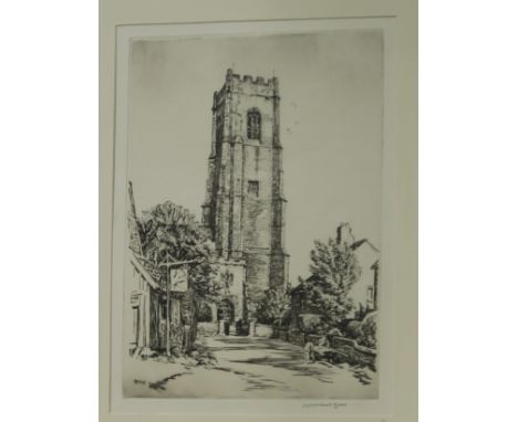 FOUR VARIOUS ETCHINGS and a print (5)&nbsp; Condition Report:Available upon request