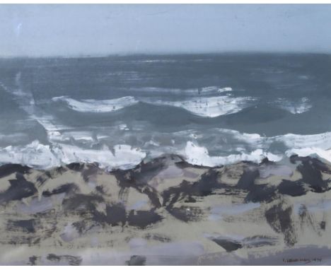 IRENE LESLEY MAIN (SCOTTISH b.1959) SEASCAPE Mixed media, signed lower right, dated (1979), 26 x 33cm&nbsp; Condition Report:
