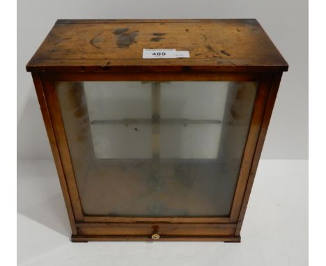 A set of glass cased laboratory scales Condition Report:Available upon request