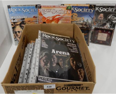 A lot of Rock Society music magazines some with compact disc giveaways Condition Report:Available upon request
