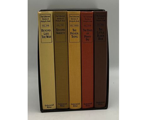 THE COLLECTED STORIES OF PHILIP K. DICK FIVE-VOLUME SET IN BLACK SLIPCASE LIMITED EDITION 203/400
PUBLISHED BY UNDERWOOD / MI