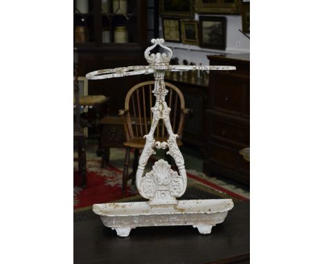 A cast iron stick stand