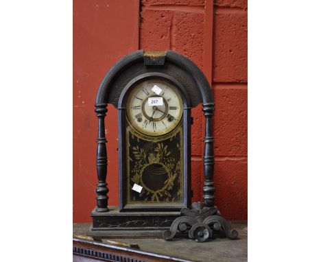 A 19th century American mantel or shelf clock circa 1870.