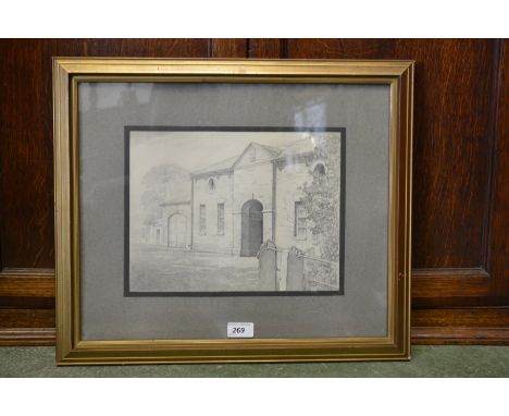 Hubert Ernest Bulmer (Exh 1901-1914)
Architectural Study
pencil sketch, 23cm x 31cm 