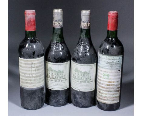 A Private Collection of Vintage Wines (all correctly cellared but many with damaged labels) Twelve bottles of vintage claret,