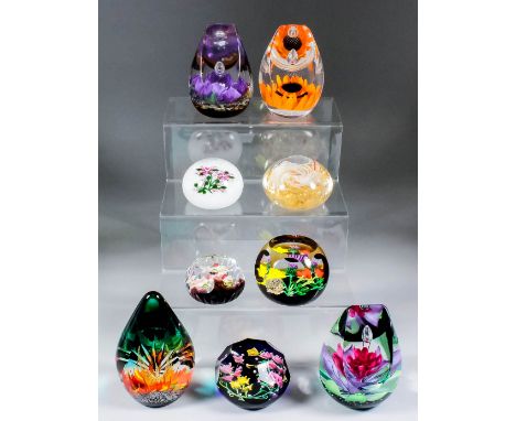 Sixteen limited edition Caithness glass paperweights, including - A Goviers, "Diamond Jubilee Royal Oak", No. SL11157, limite
