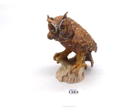 A Goebel Screech Owl, 7" tall.