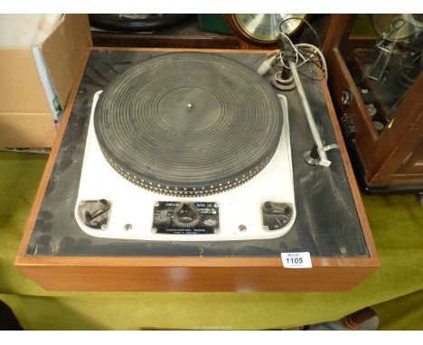 A Garrard turntable, model no: 301, a/f, 19" square.