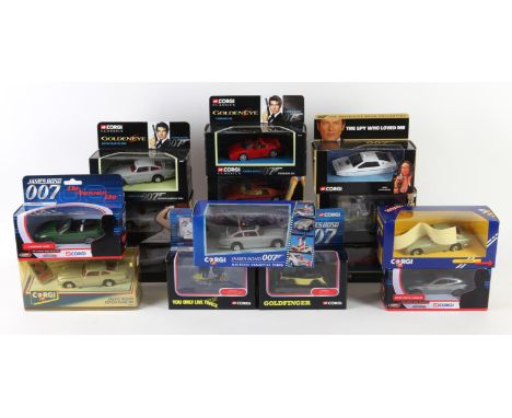 James Bond - Collection of 15 007 Corgi Die Cast Models, 5 from definitive bond collection (You only live twice Toyota 2000 G