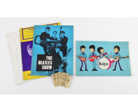 The Beatles - Four original programmes including The Beatles Show at The Gaumont Bournemouth in 1963 with four original ticke