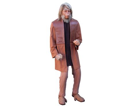 Planet of the Apes (1968) Screen used Dr Honorius Orangutan complete costume on display mannequin featuring a custom-made Jam