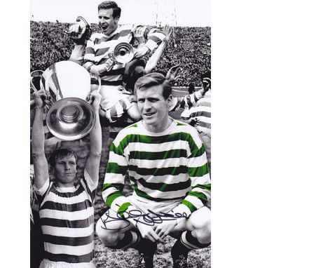 Colorized Photo 12 X 8, Depicting A Montage Of Images Relating To Legendary Celtic Centre-Half And Captain Billy Mcneill, Sig