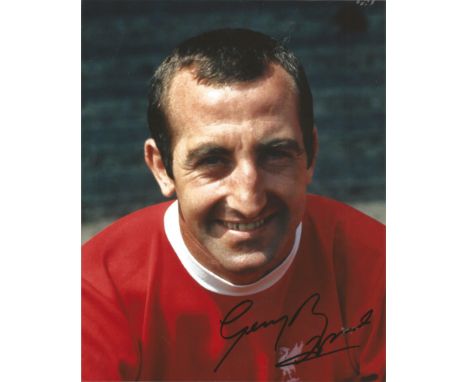 Football Gerry Byrne 10x8 signed colour photo. Gerald Byrne (29 August 1938 - 28 November 2015) was an English footballer who