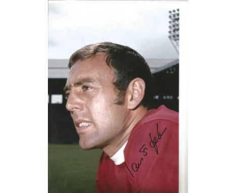 Football Ian St John 12x8 signed colour photo pictured during his playing days with Liverpool FC. Good condition Est. 