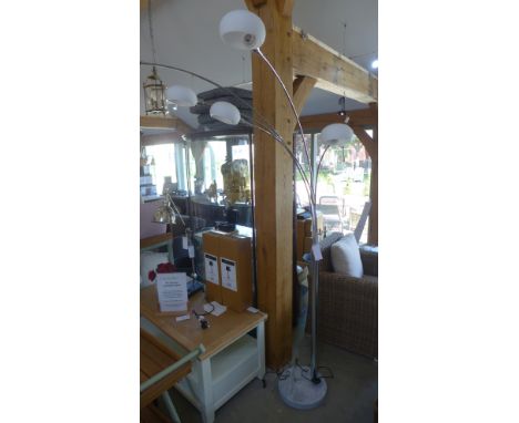 A new designer floor lamp with six shades - boxed