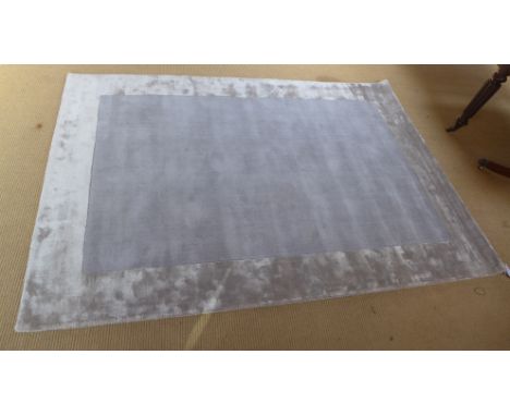 A grey ground handmade contemporary carpet - 2.30m x 1.60m