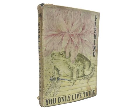 Fleming Ian: You Only Live Twice. 1964 first edition. Black cloth with silver and gilt. Wood grain endpapers. Unclipped dustj