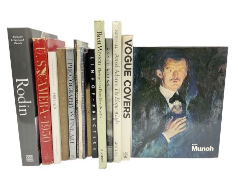 Fourteen assorted photography and art reference books, to include Edvard Munch, Rodin, Brett Weston, Ansel Adams, etc