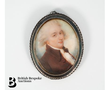 Richard Cosway RA (1742-1821) a fine Georgian portrait miniature of a gentleman, understood to be William Hayley (1745-1820) 