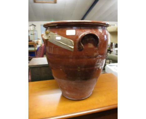 LARGE CERAMIC PLANTER, HEIGHT APPROX 45CM 