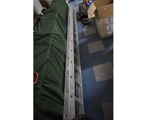 An Aluminium Samson Double Extending Ladder 