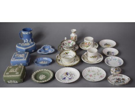 A Collection of Ceramics to Include Seven Pieces of Wedgwood Jasperware, Aynsley Cottage Garden Coffee Cans and Saucers, Ayns
