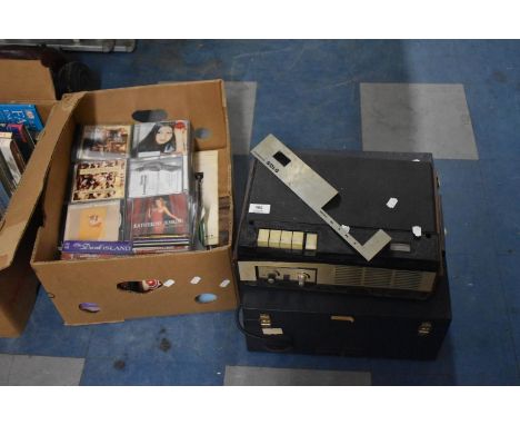 A Vintage Fidelity Record Player, Vintage Tape Recorder and Collection of CD's 