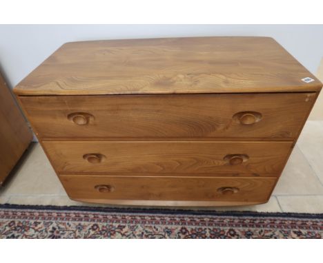 An Ercol three drawer chest of drawers - Width 91cm x Height 66cm