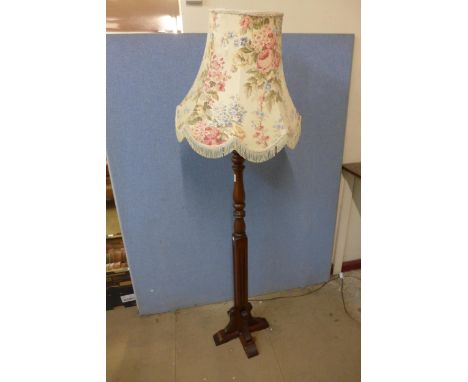An Old Charm oak standard lamp 