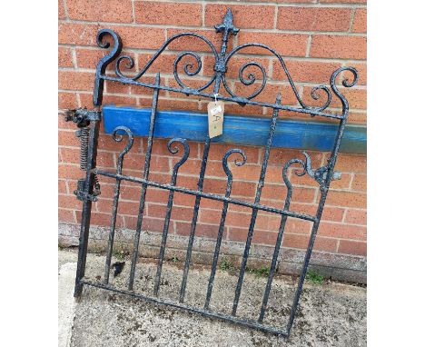 A wrought iron gate, width 80 cm 