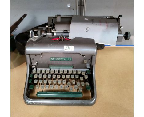 An Imperial vintage typewriter 