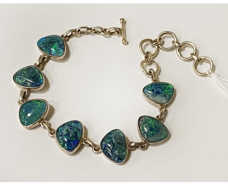 STERLING SILVER OPAL BRACELET