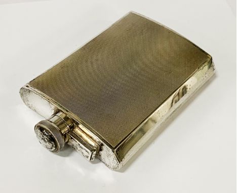 HM SILVER HIP FLASK 5.5 OZ