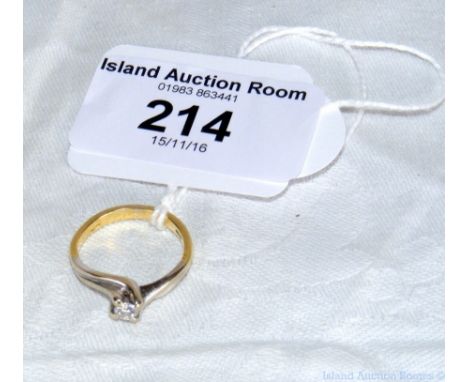Diamond Solitaire ring in 18ct gold setting