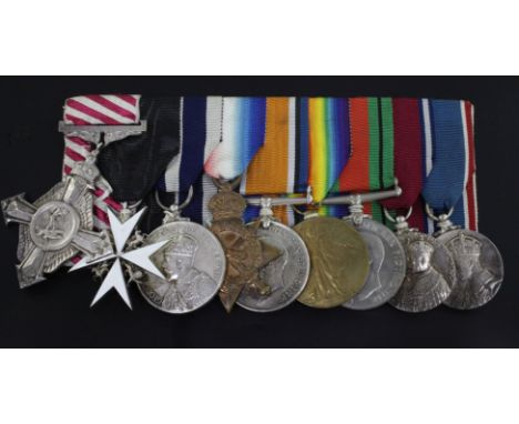 An Air Force Cross group of 9 medals to Sir Archibald Frederick Hordern C.B.E. comprising A.F.C (1940), O.St.J, K.P.M, WW1 tr