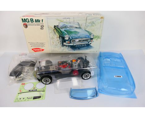 Kyosho - Teambluegrove - A Kyosho 1:10 scale RC MGB Mk.I with a boxed Teambluegrove bodyshell. The model has been constructed