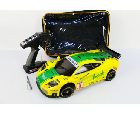 Kyosho - An unboxed and unmarked but attributed to a Kyosho 1:10 scale nitro RC PureTen GP Spider McLaren F1 GTR. The model a