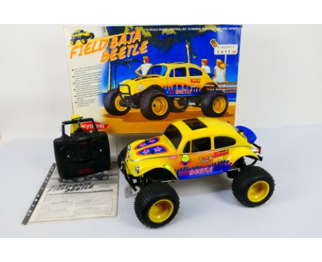 Kyosho - A partially boxed and constructed Kyosho 31681 1:10 scale nitro RC .10 engine powered 4WD QRC Series 'Field Baja Bee