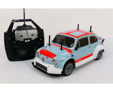 Kyosho - Tamiya - An unboxed Kyosho 1:10 scale nitro Rear Wheel Drive RC GP Mantis with Tamiya Fiat 500 Abarth body shell. Th