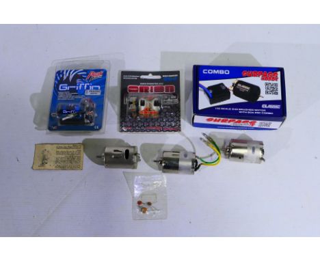 Peak Racing - Team Orion - Johnson - Six electric RC model car motors. Lot includes Team Orion Pro Edition brushed motor; Pea